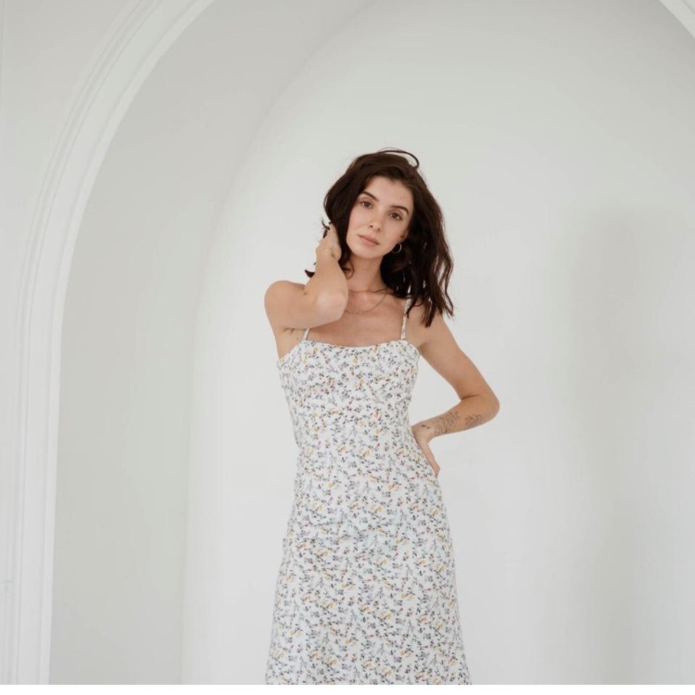 ISO Uncle Studios floral cotton midi dress